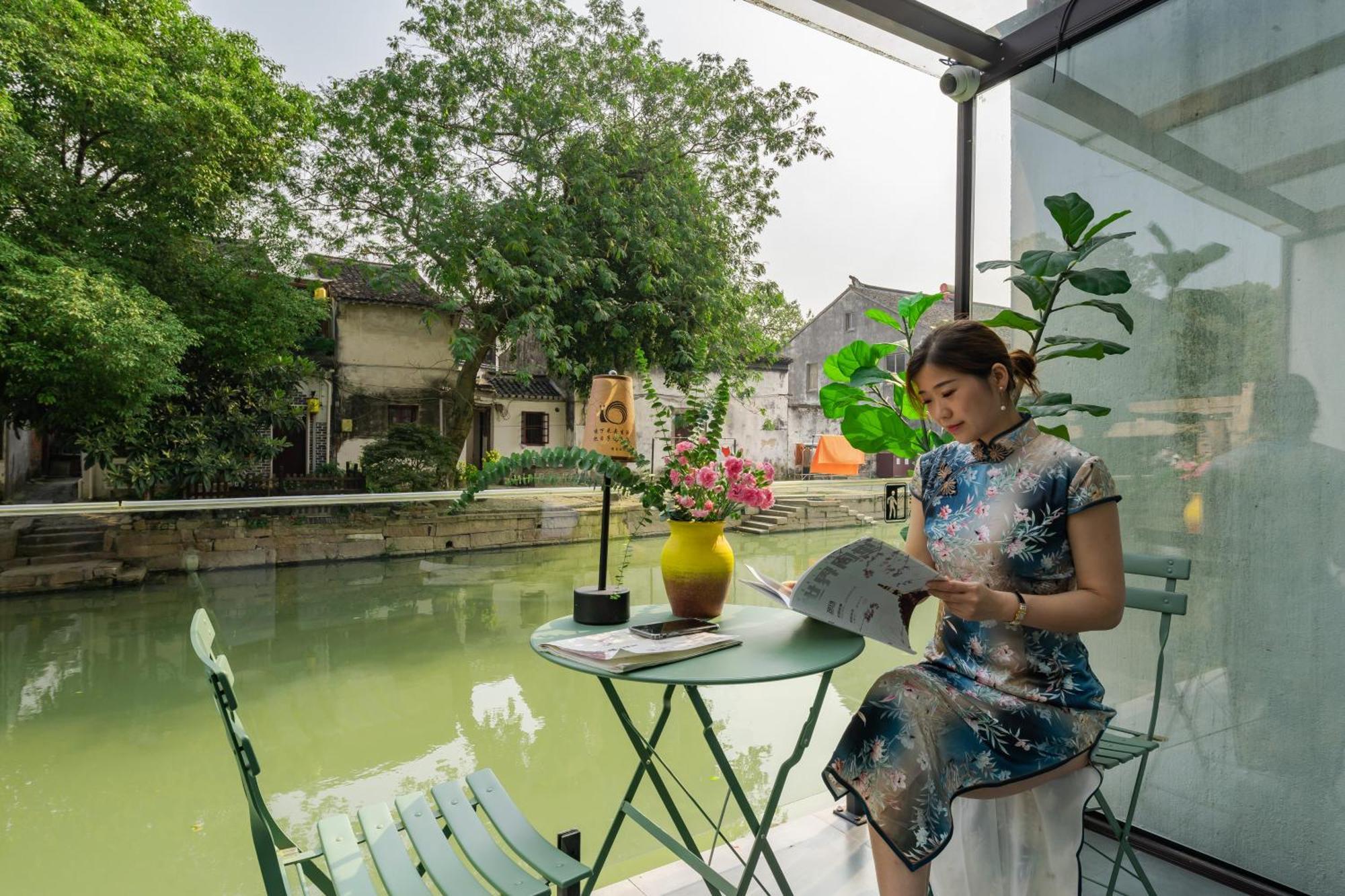 Tongli Slowlife River View Inn Suzhou  Zewnętrze zdjęcie